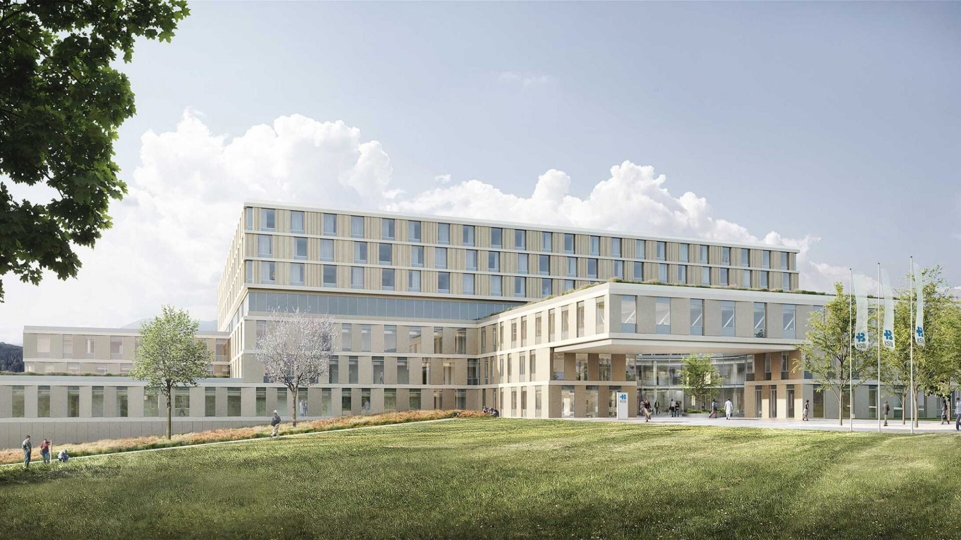 Projektansicht Krankenhausbau